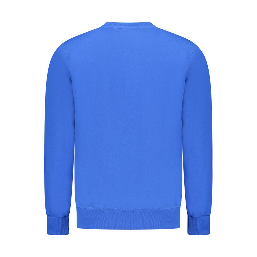 Blue Cotton Men Sweatshirt - ventzia