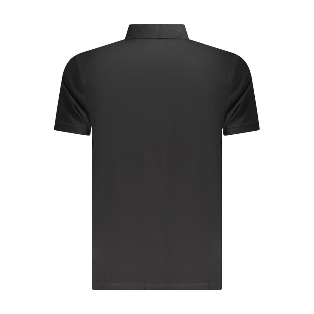 Black Cotton Polo Shirt