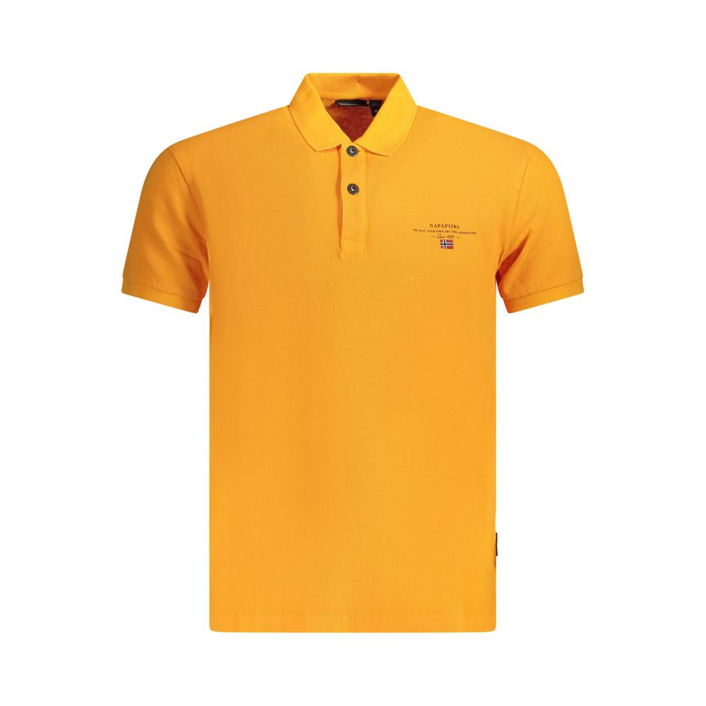 Orange Cotton Polo Shirt