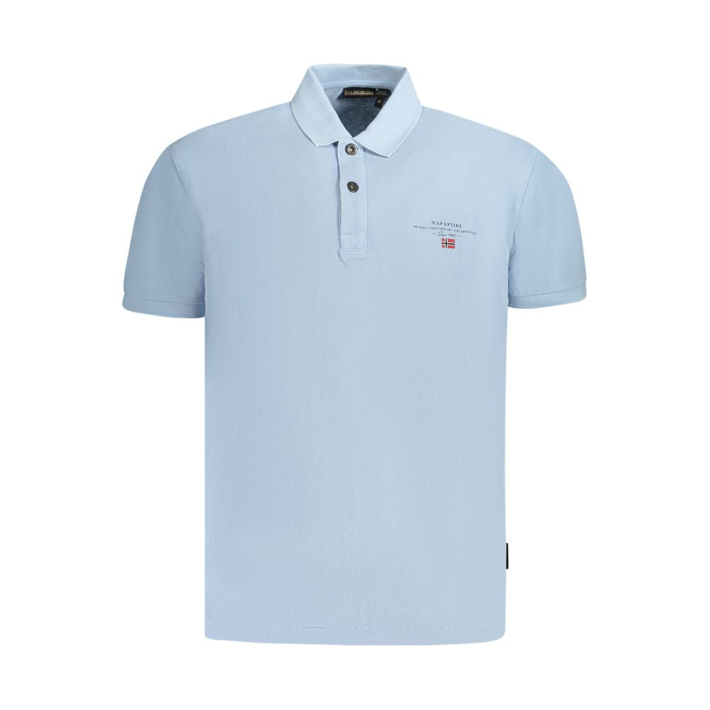 Azzurro Cotton Men Polo - ventzia