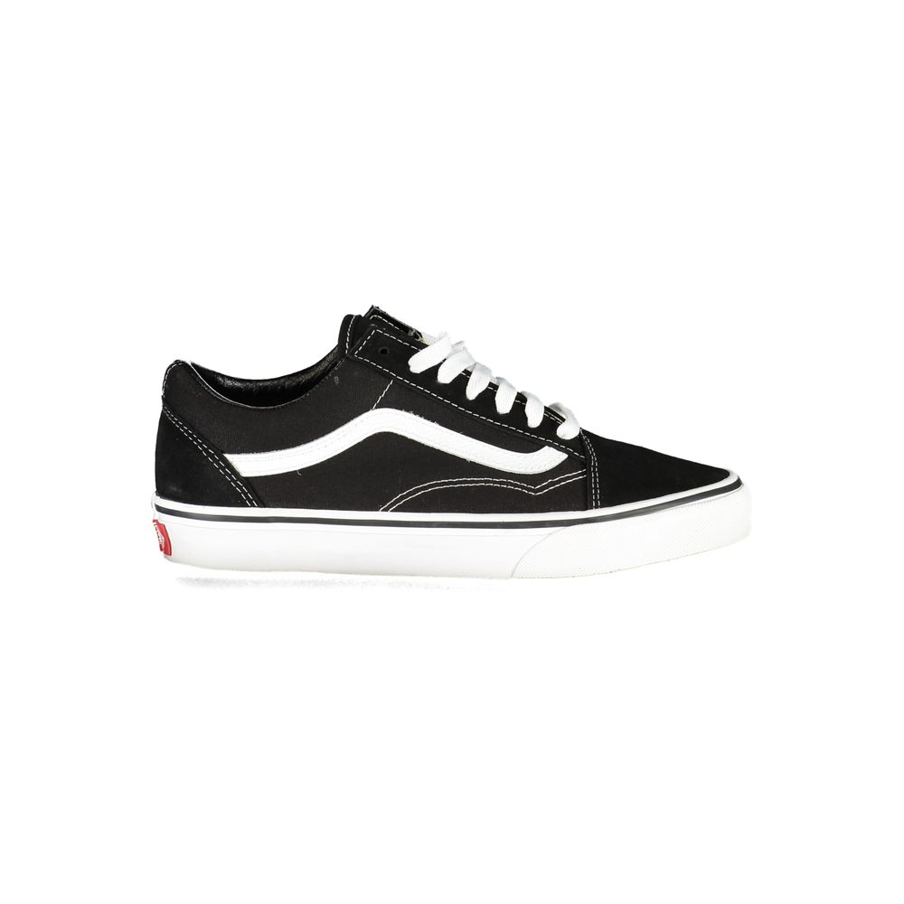 Black Polyester Men Sneaker - ventzia