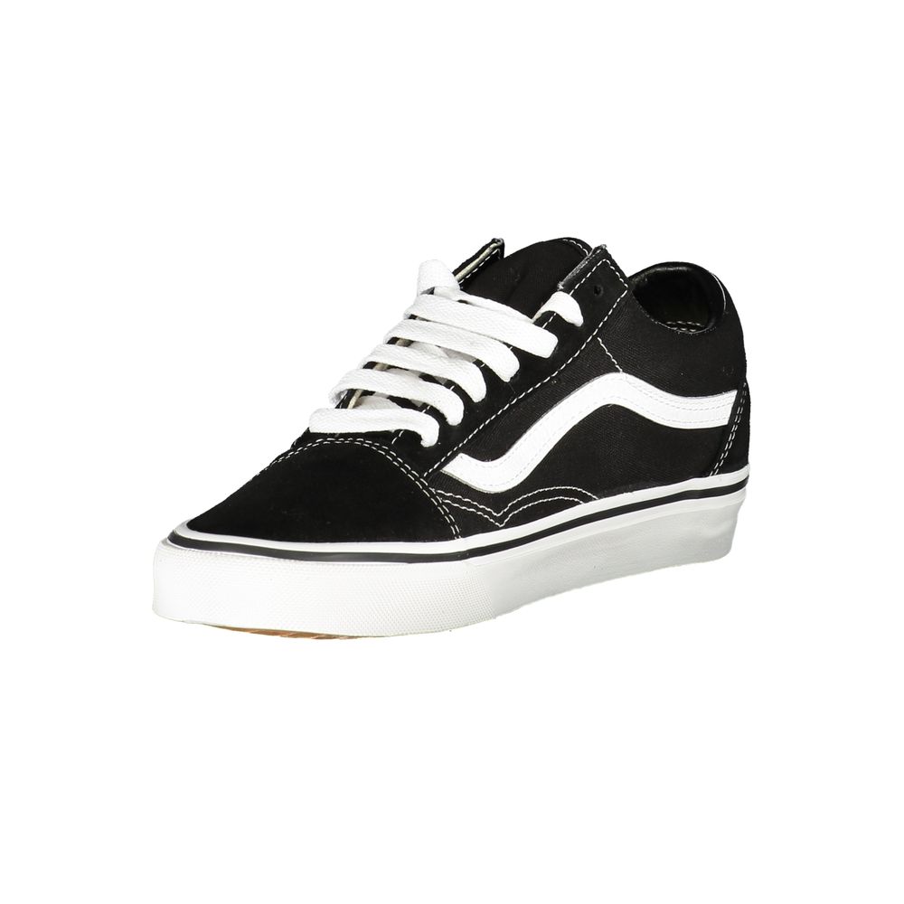 Black Polyester Men Sneaker - ventzia