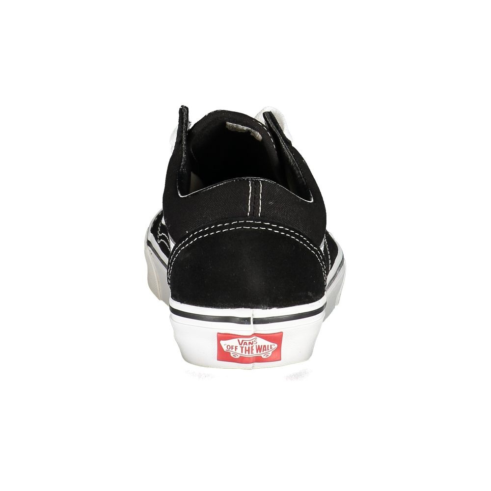 Black Polyester Men Sneaker - ventzia