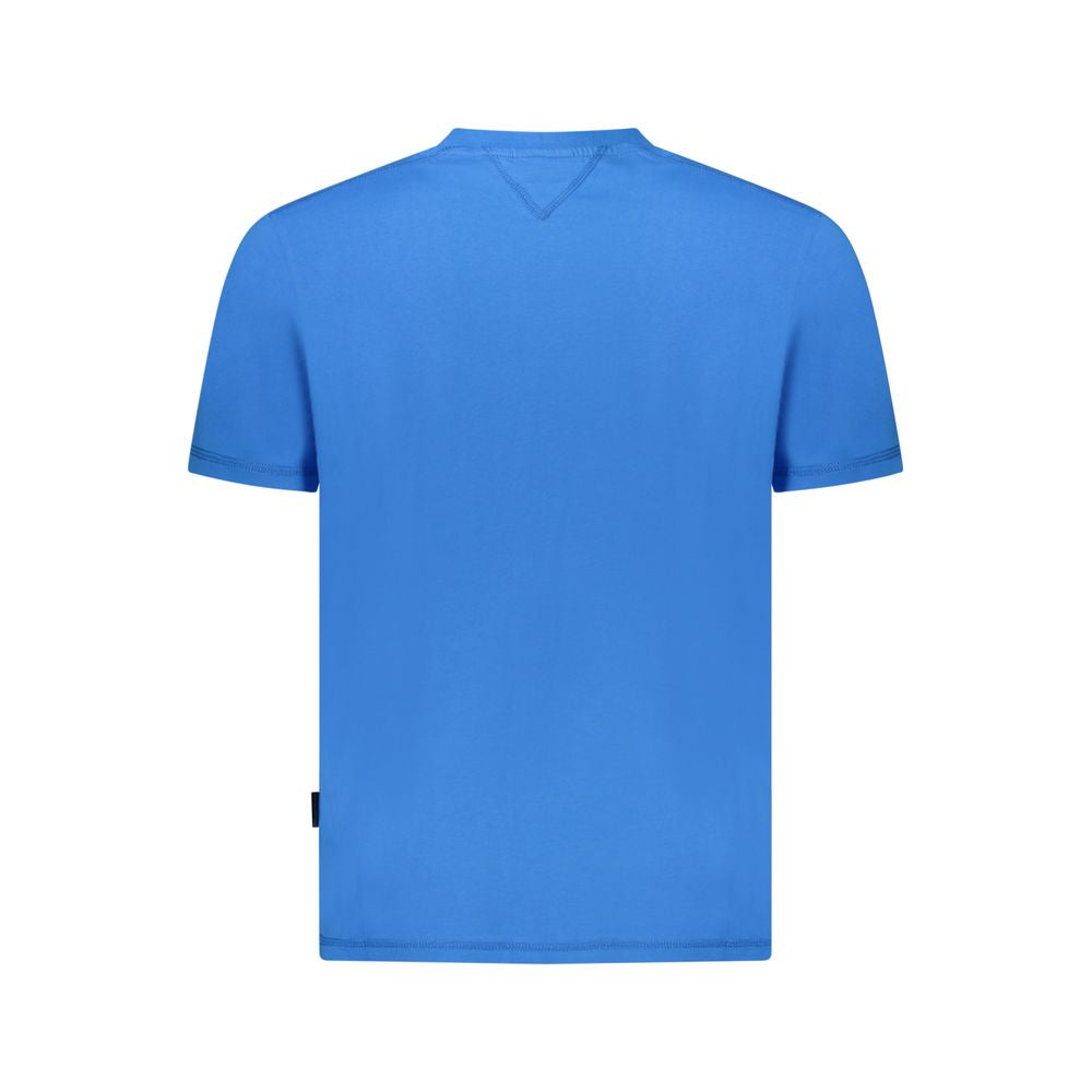 Blue Cotton Men T-Shirt - ventzia