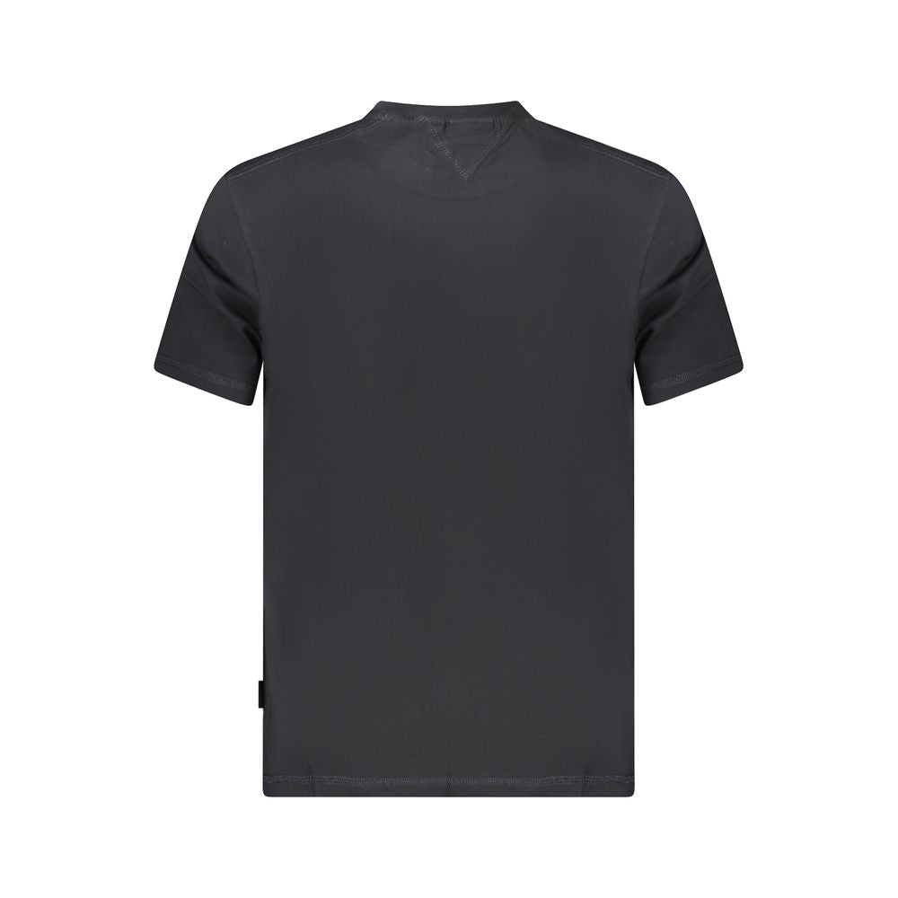 Black Cotton Men's T-Shirt - ventzia