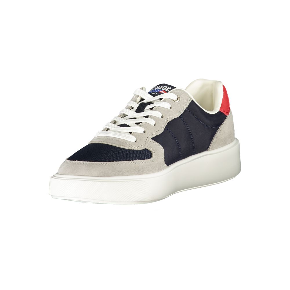 Blue Polyester Sneaker