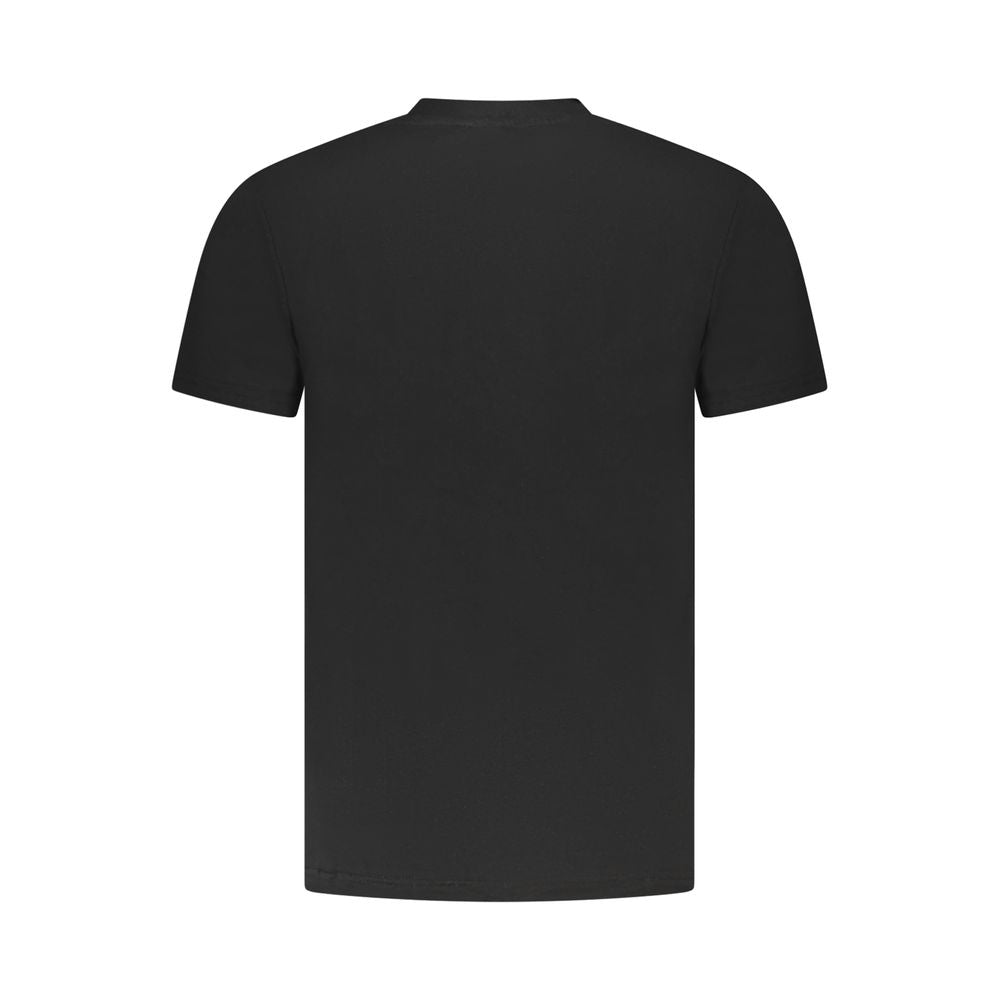 Black Cotton Men T-Shirt - ventzia