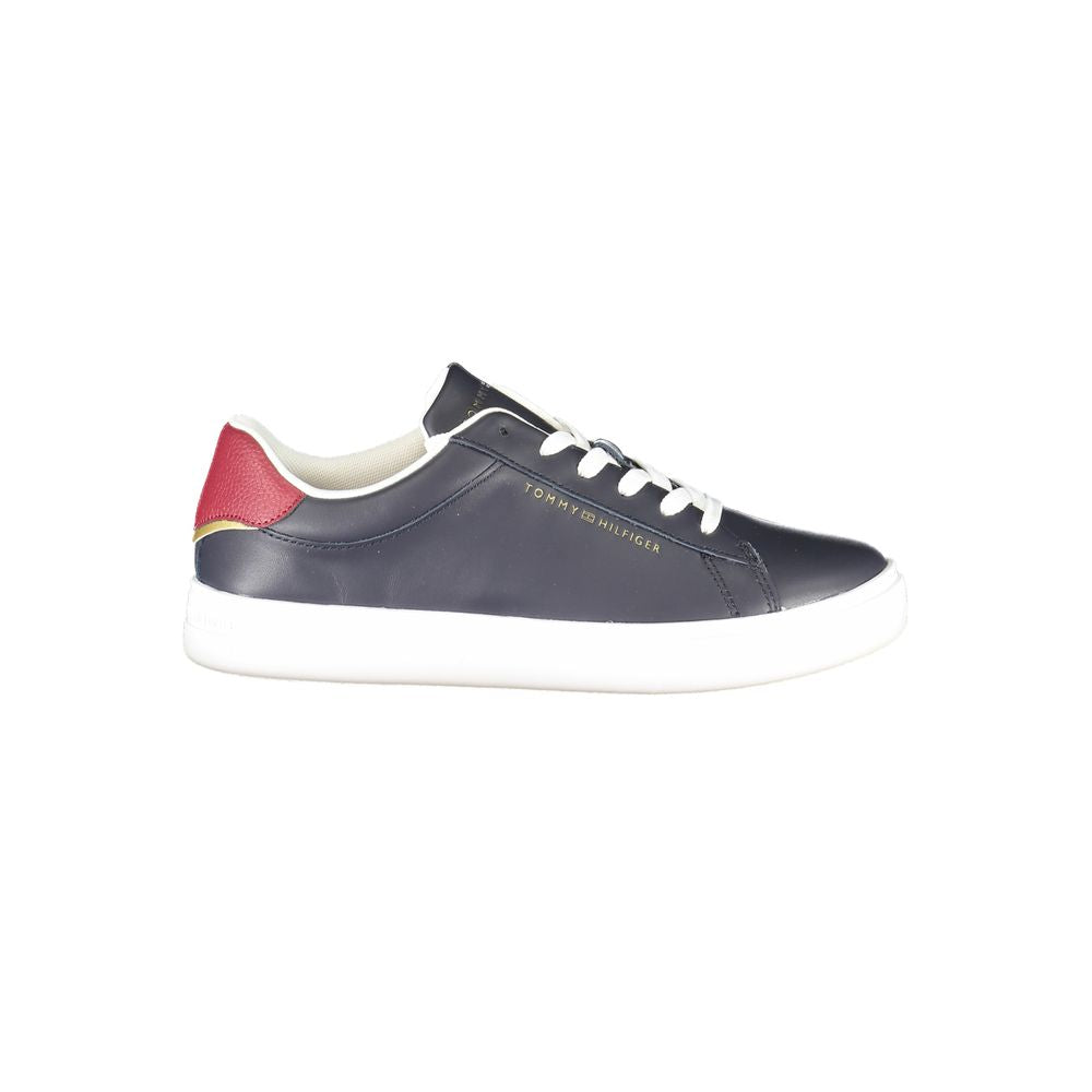 Blue Polyurethane Women Sneaker - ventzia