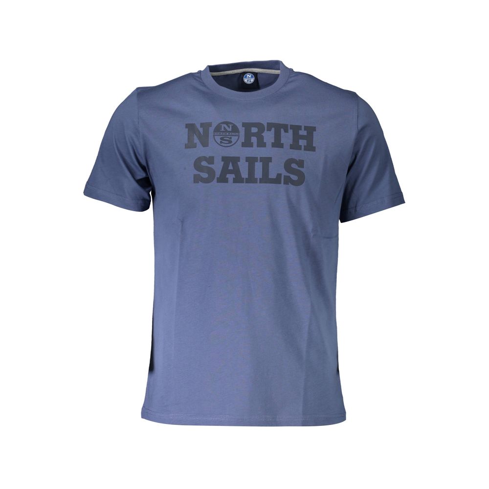 Blue Cotton Men T-Shirt - ventzia