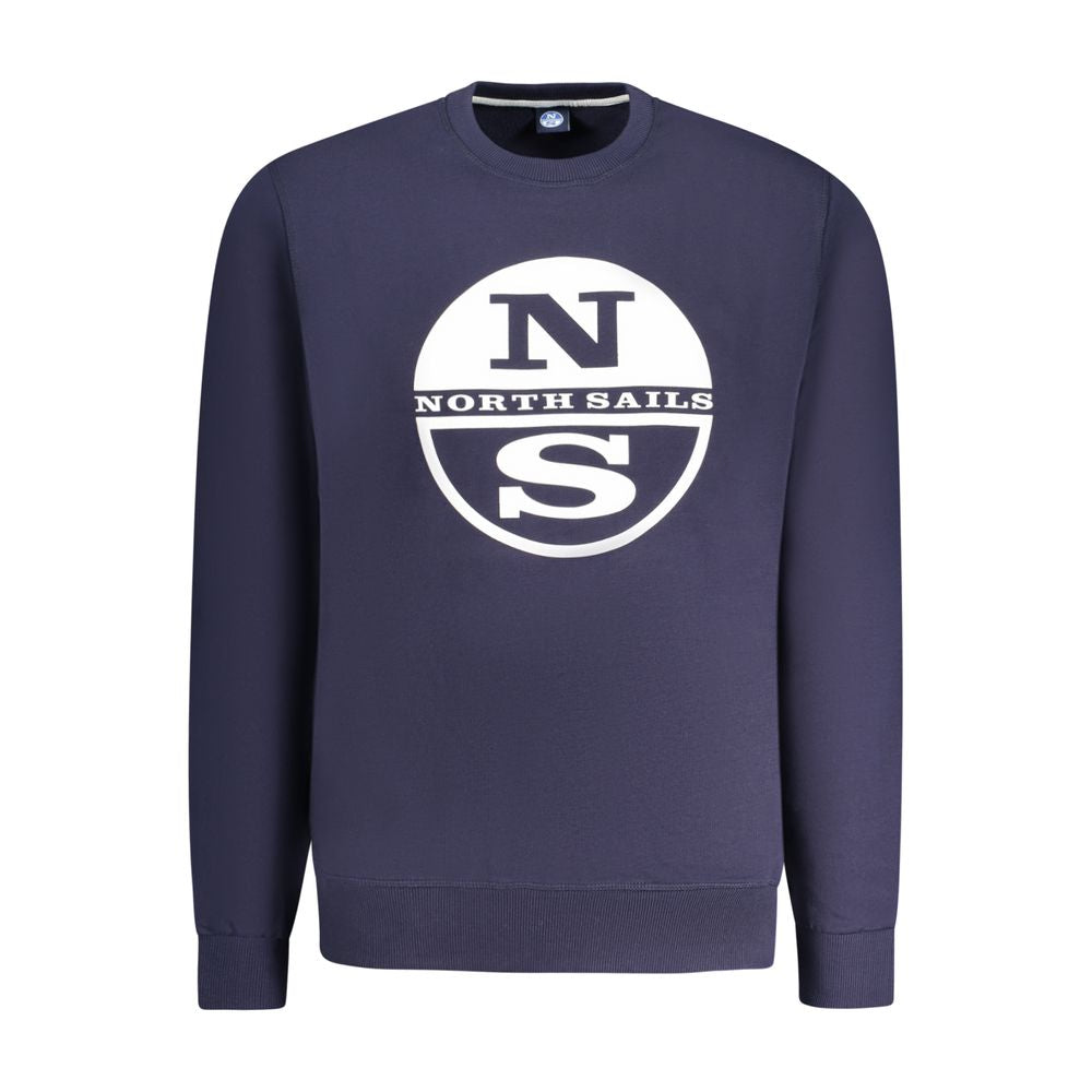Blue Cotton Men Sweatshirt - ventzia
