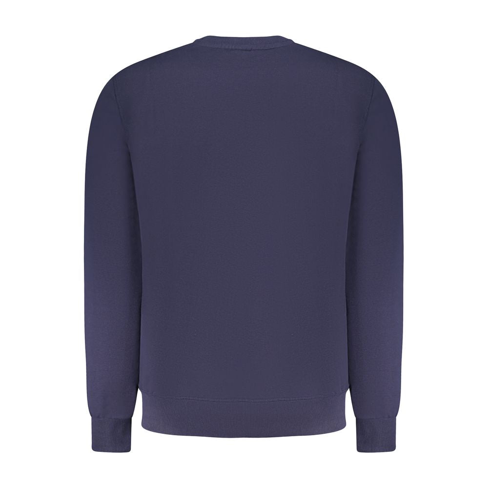 Blue Cotton Men Sweatshirt - ventzia