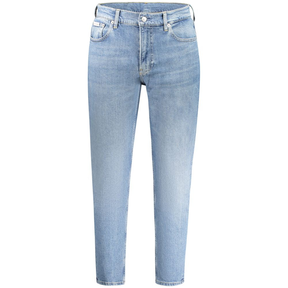 Blue Cotton Men's Jeans - ventzia
