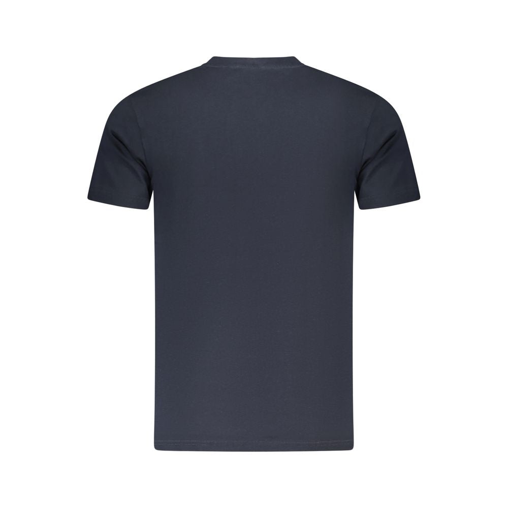 Blu Cotton Men T-Shirt - ventzia