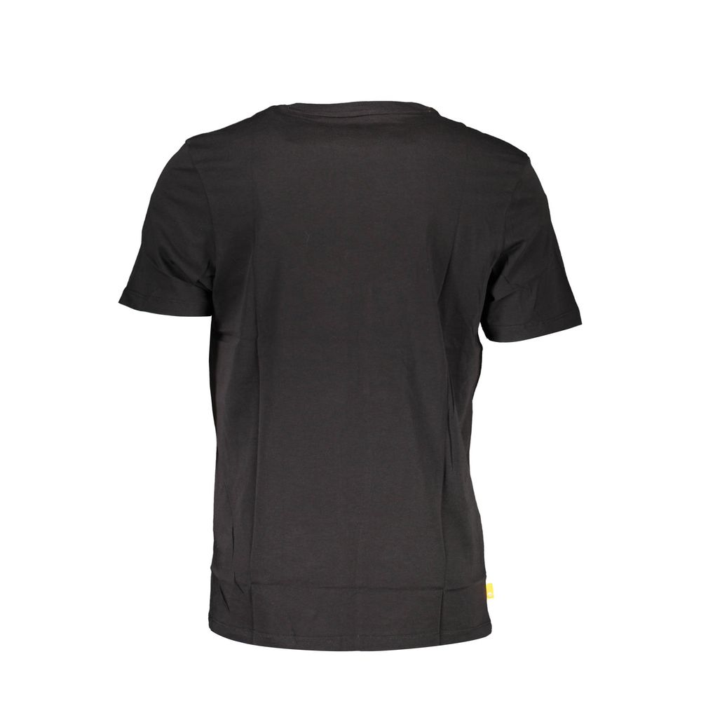 Black Organic Cotton Men T-Shirt - ventzia