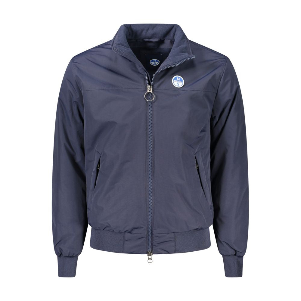 Blue Polyamide Men Jacket - ventzia