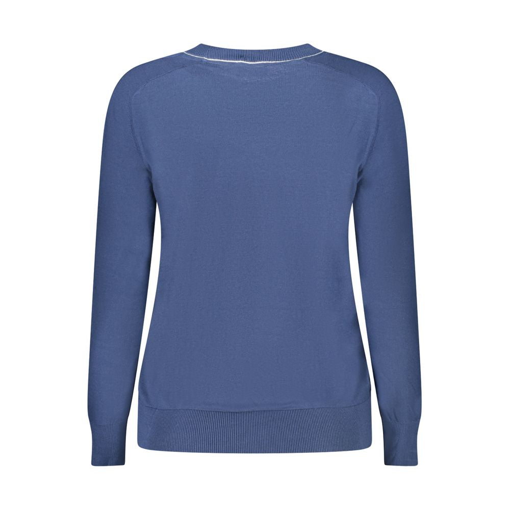 Blue Viscose Women's Sweater - ventzia