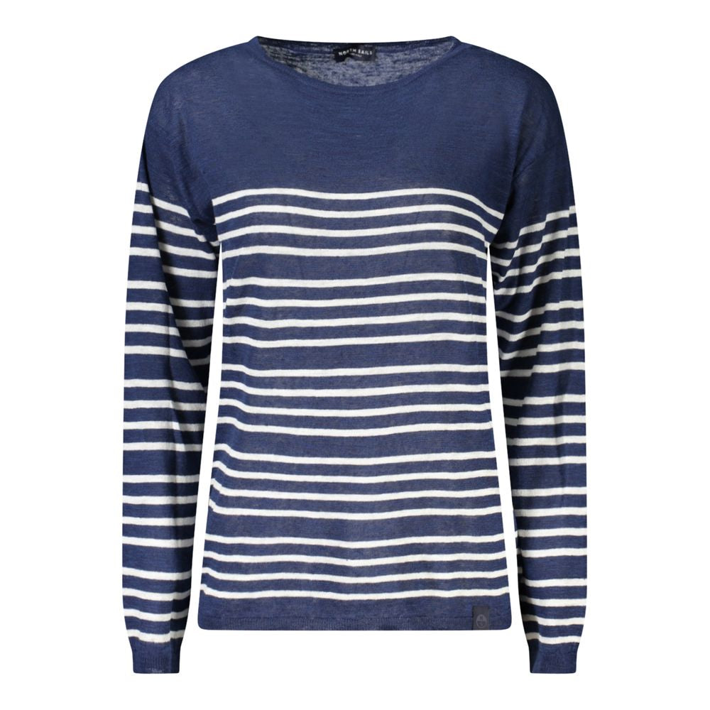 Blue Linen Women's Sweater - ventzia