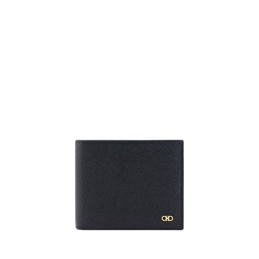 Black Calf Leather Bos Taurus Wallet - ventzia
