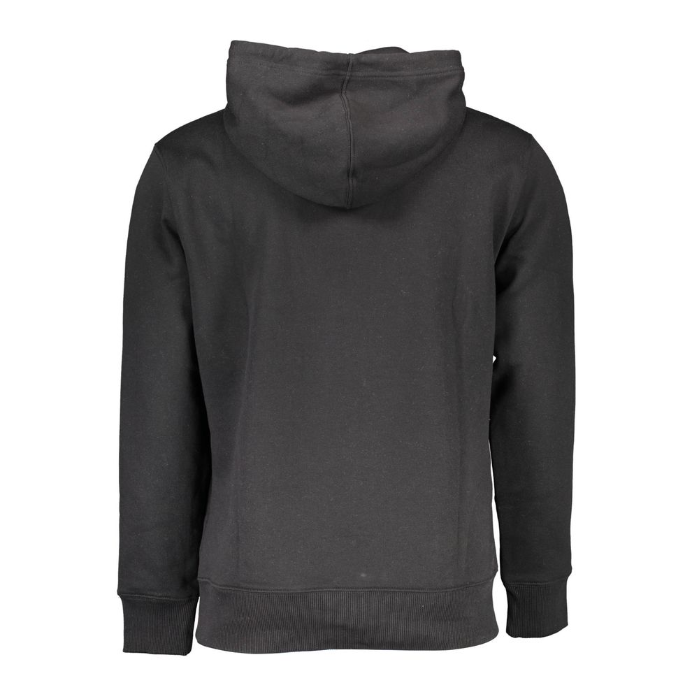 Black Cotton Men Sweatshirt - ventzia