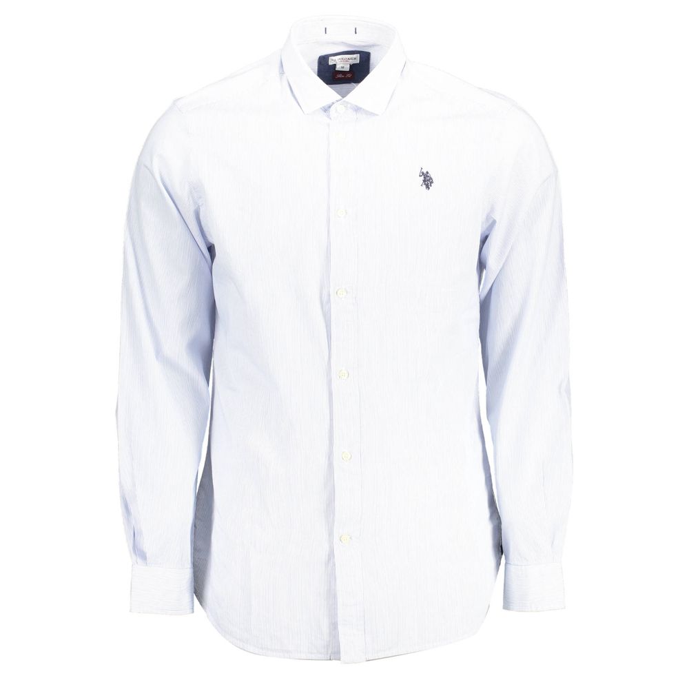 Light Blue Cotton Men Shirt - ventzia
