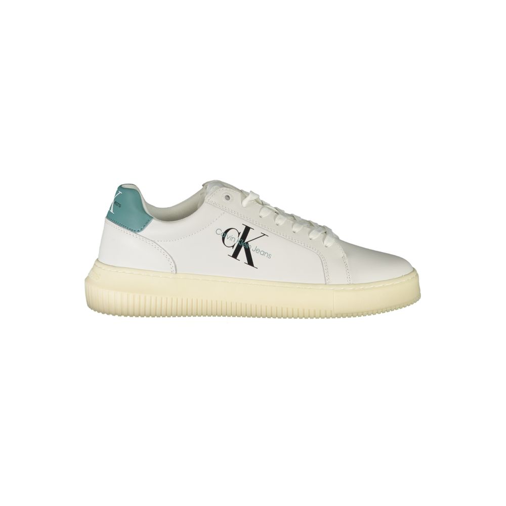 White Leather Men's Sneaker - ventzia