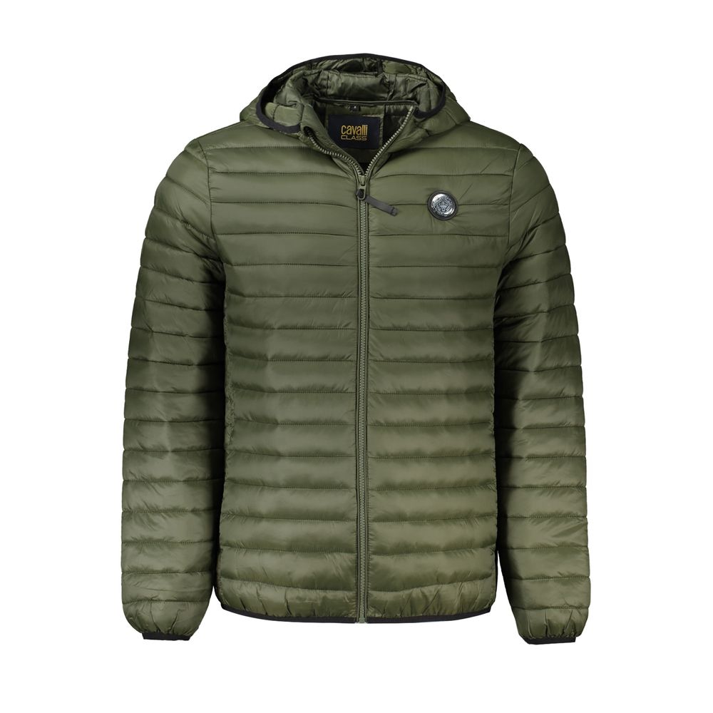 Green Polyamide Men Jacket - ventzia