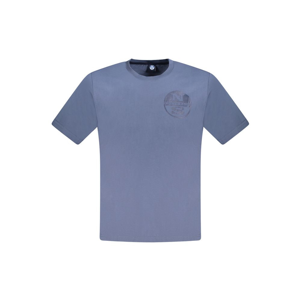 Blu Cotton Men T-Shirt - ventzia