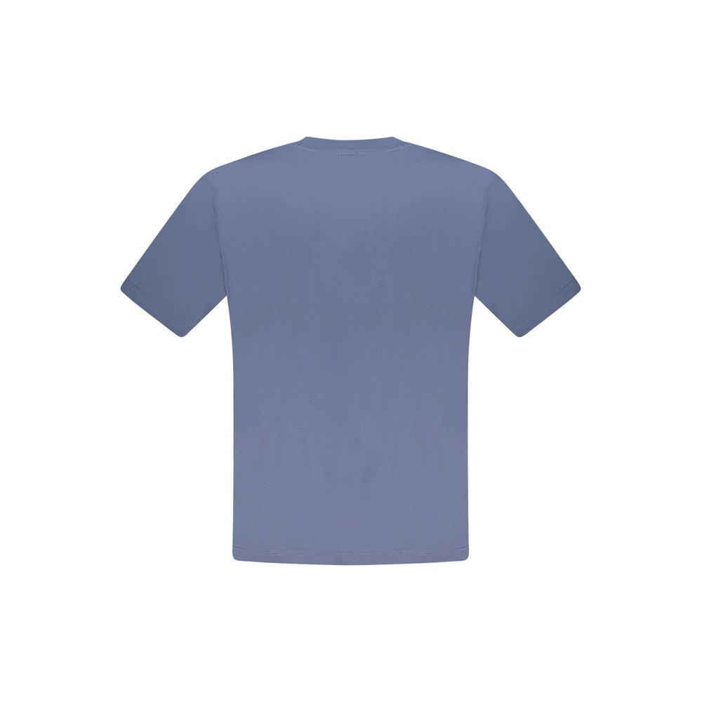 Blu Cotton Men T-Shirt - ventzia