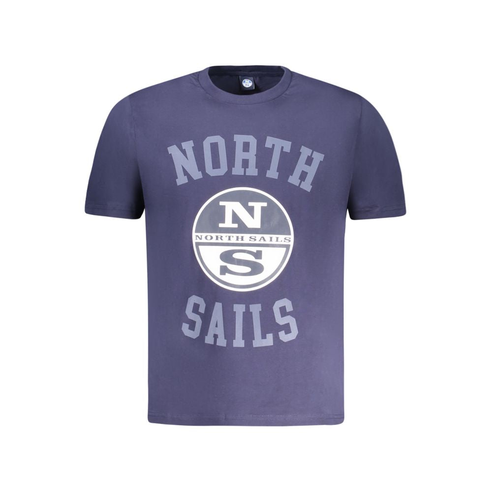 Blue Cotton Men's T-Shirt - ventzia
