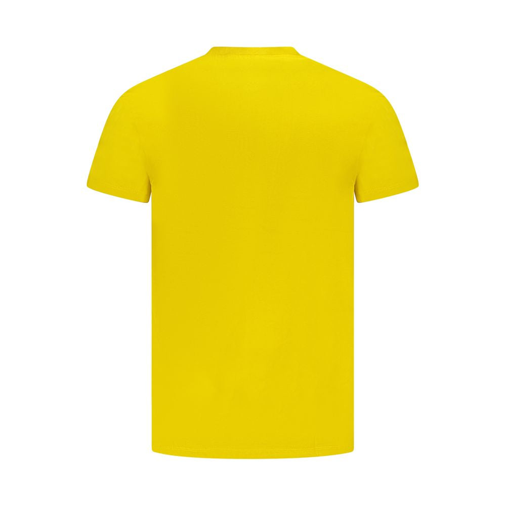 Yellow Cotton Men T-Shirt - ventzia