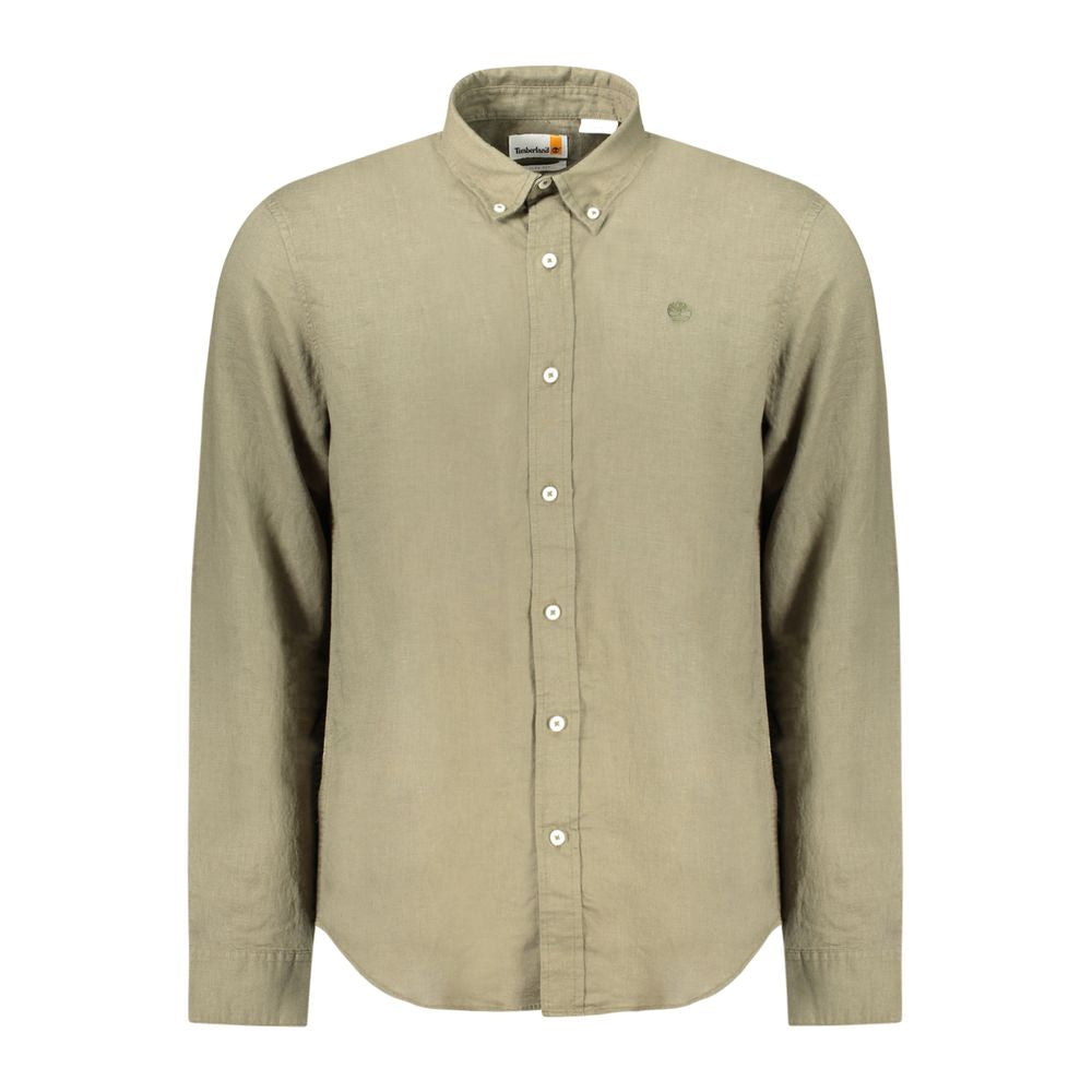 Verde Linen Men Shirt - ventzia