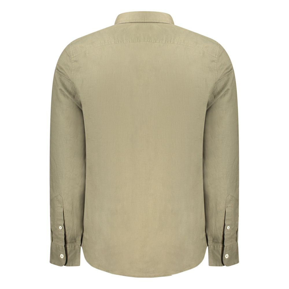 Verde Linen Men Shirt - ventzia