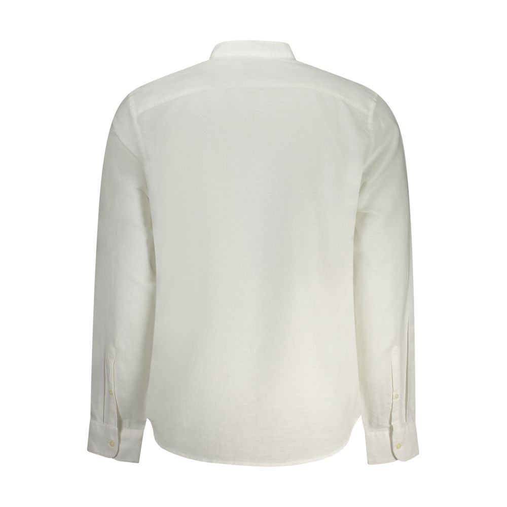 White Linen Men's Shirt - ventzia