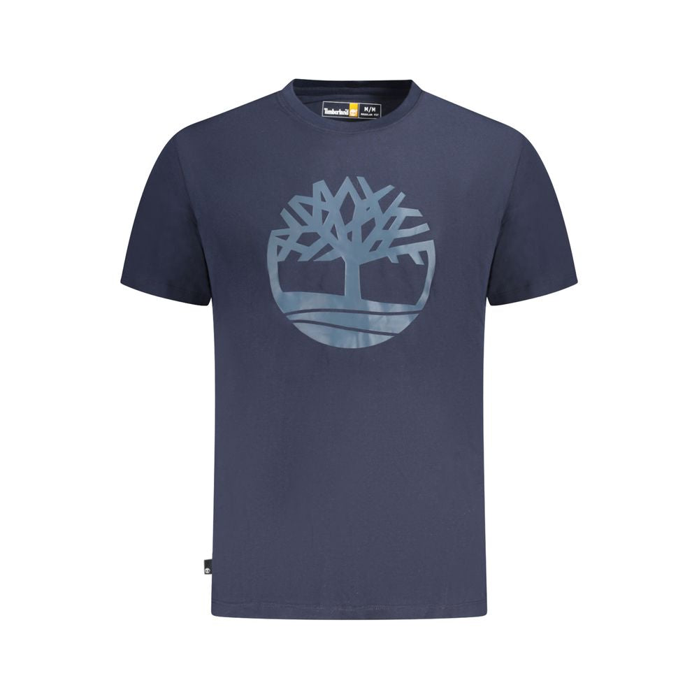 Blue Cotton Men T-Shirt - ventzia