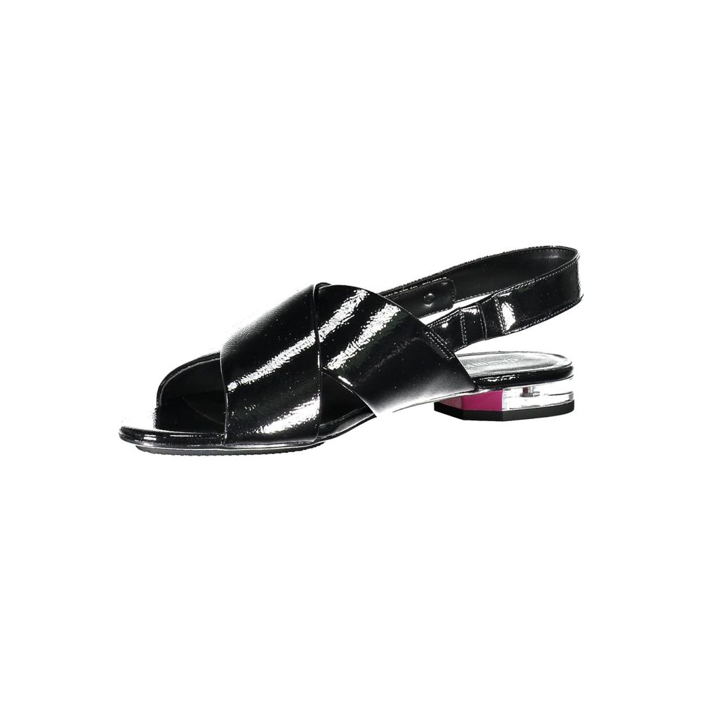 Nero Poliuretano Women Sandal - ventzia