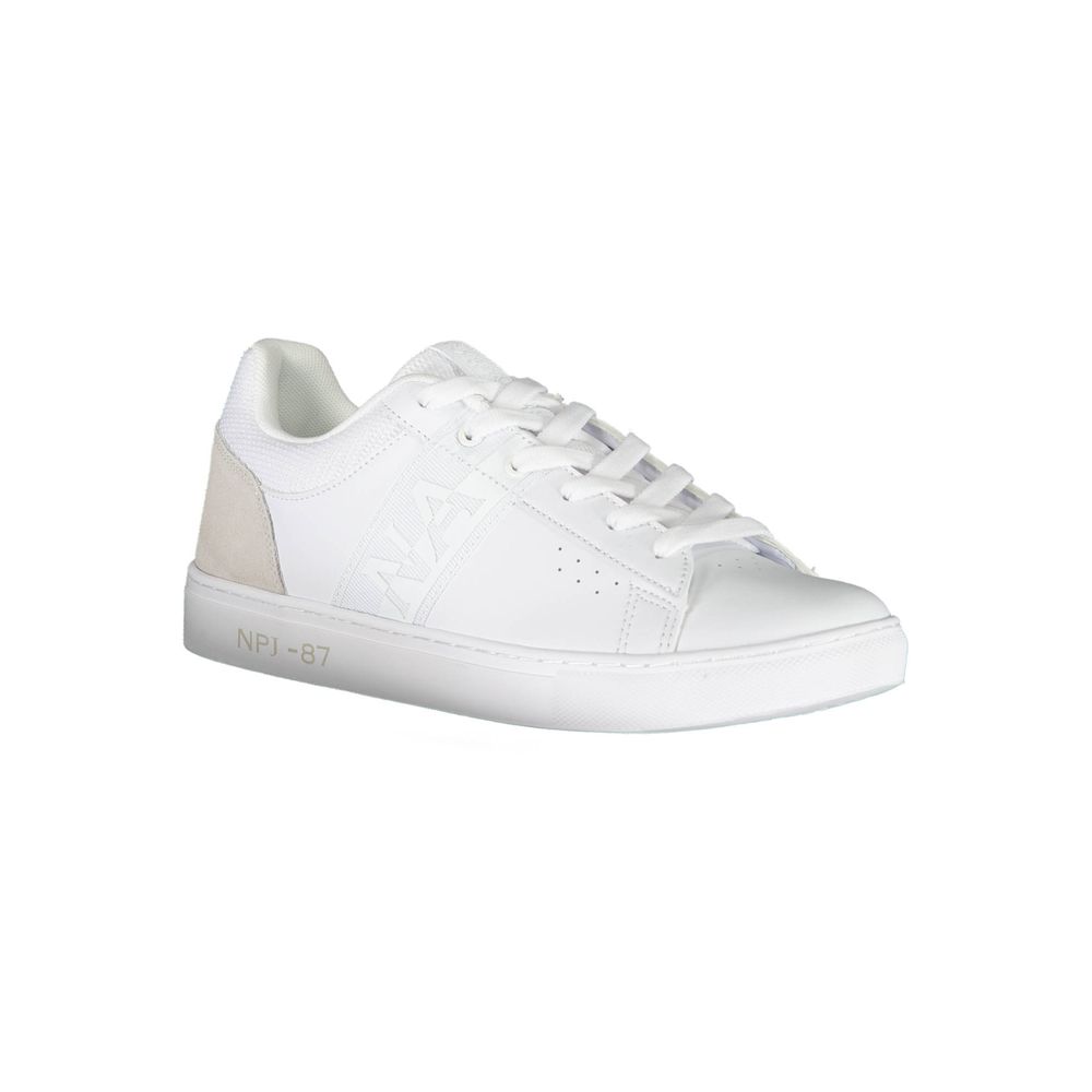 White Polyester Sneaker
