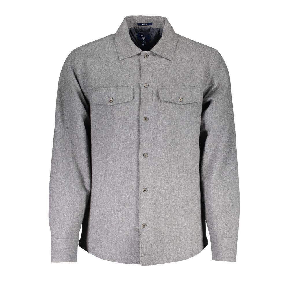 Grigio Cotton Men Shirt - ventzia