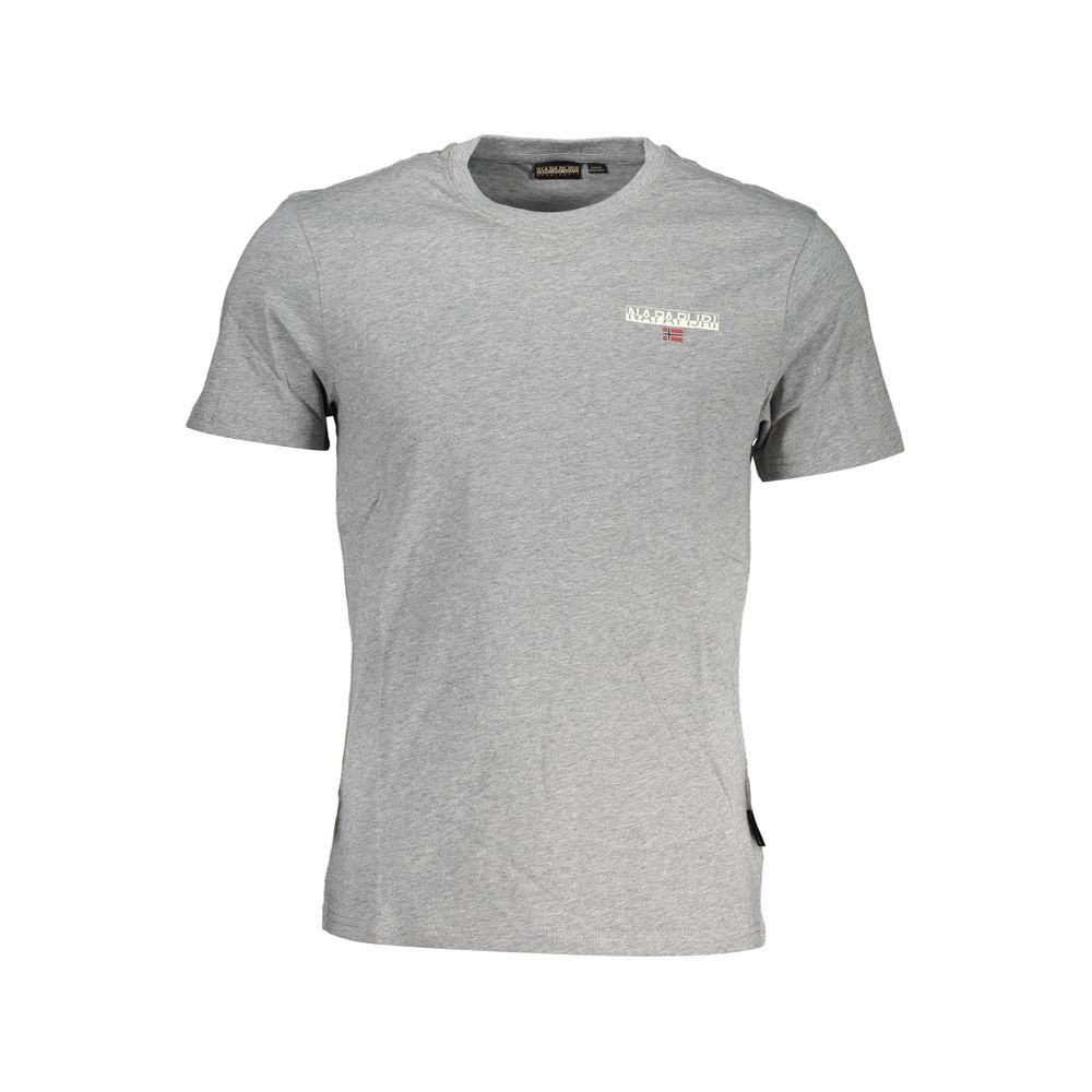 Grigio Cotton Mens T-Shirt - ventzia