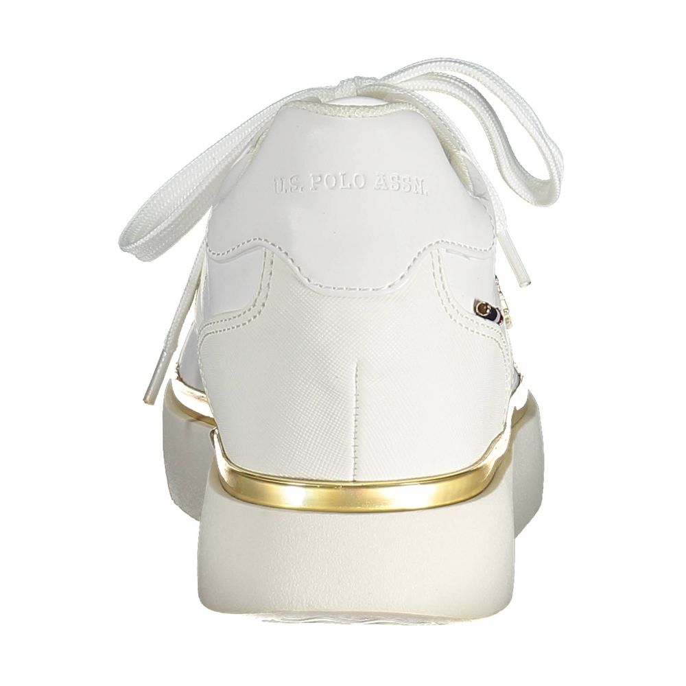 Bianco Poliestere Women Sneaker - ventzia