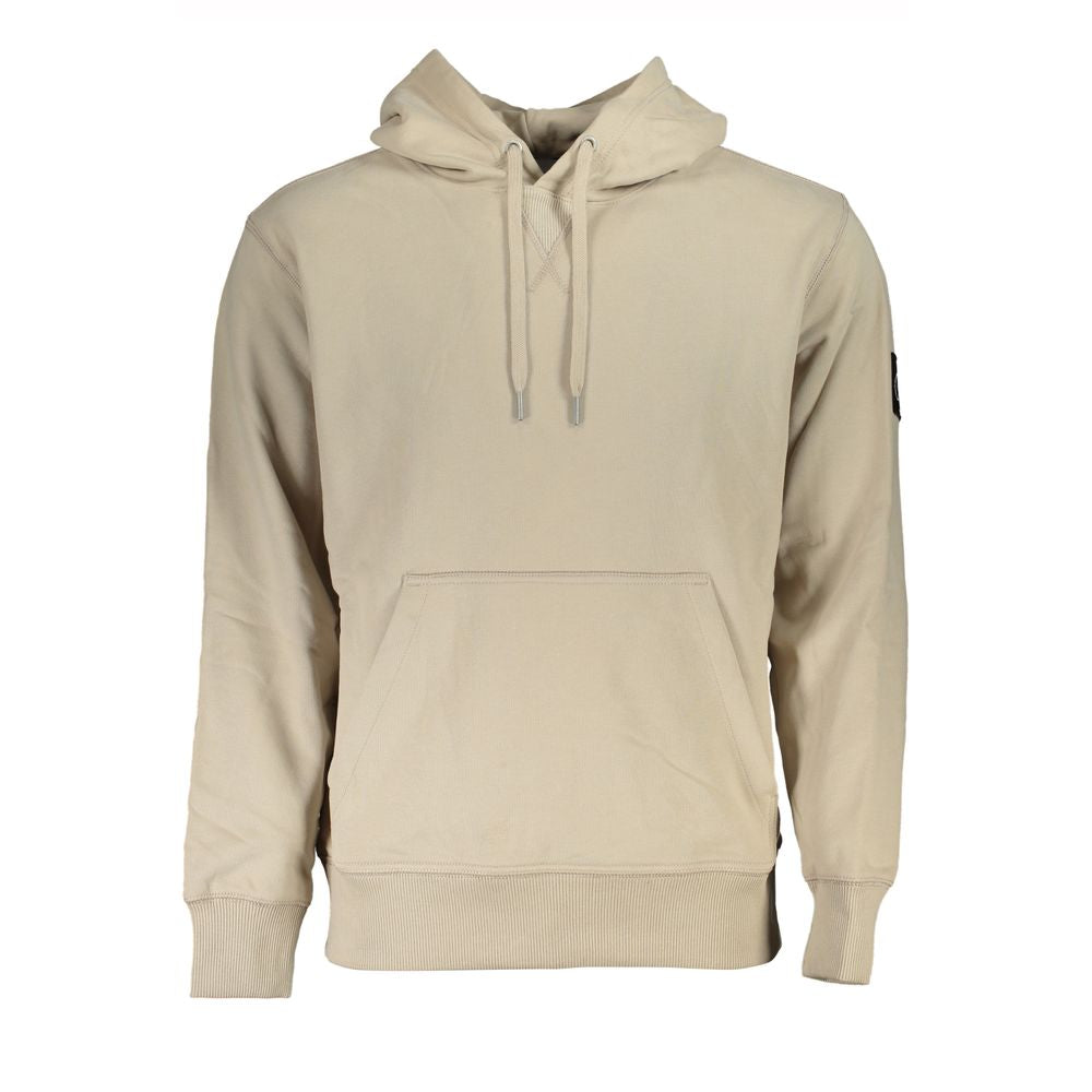 Beige Cotton Men's Sweatshirt - ventzia
