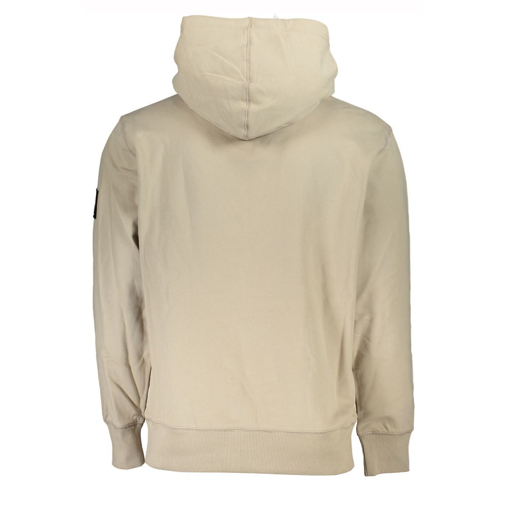 Beige Cotton Men's Sweatshirt - ventzia