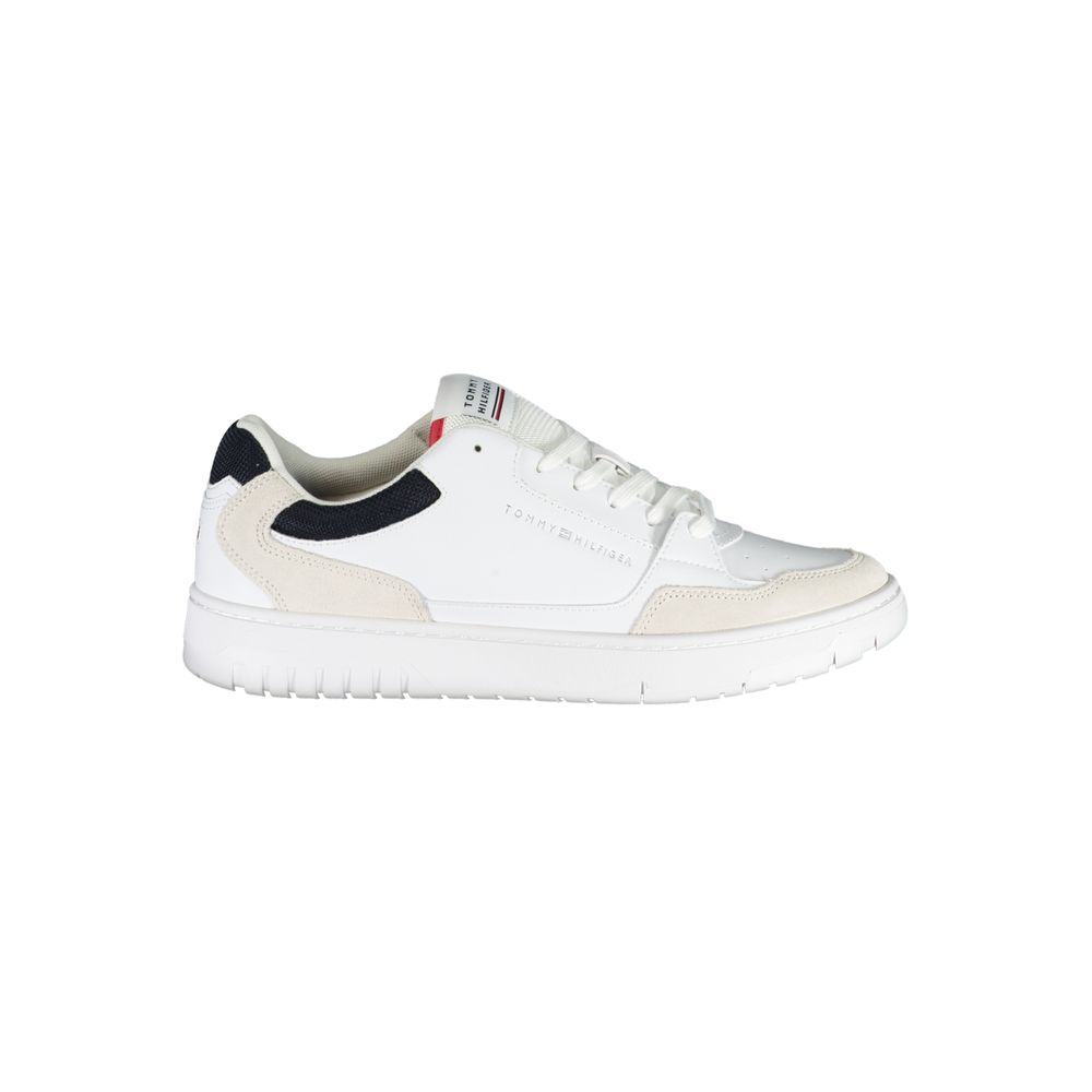 White Polyethylene Men Sneaker - ventzia