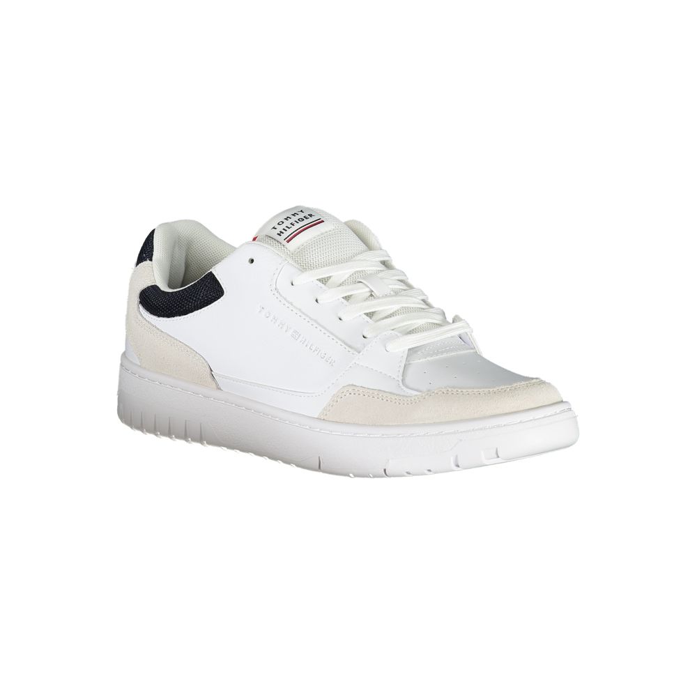 White Polyethylene Men Sneaker - ventzia