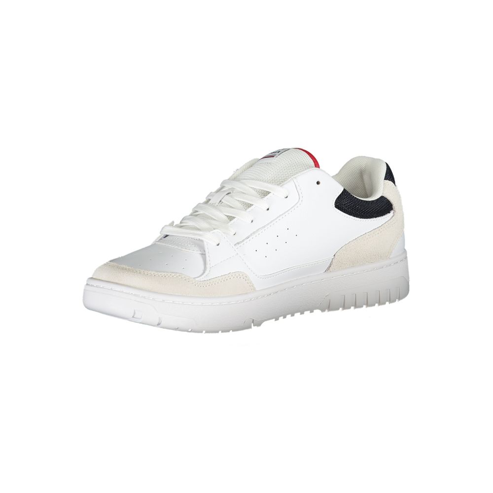White Polyethylene Men Sneaker - ventzia