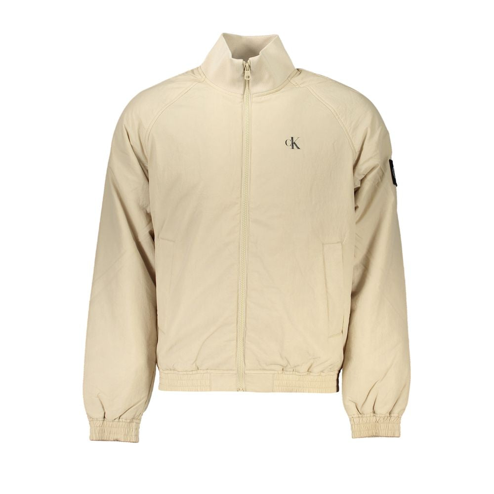 Beige Polyamide Men Jacket - ventzia