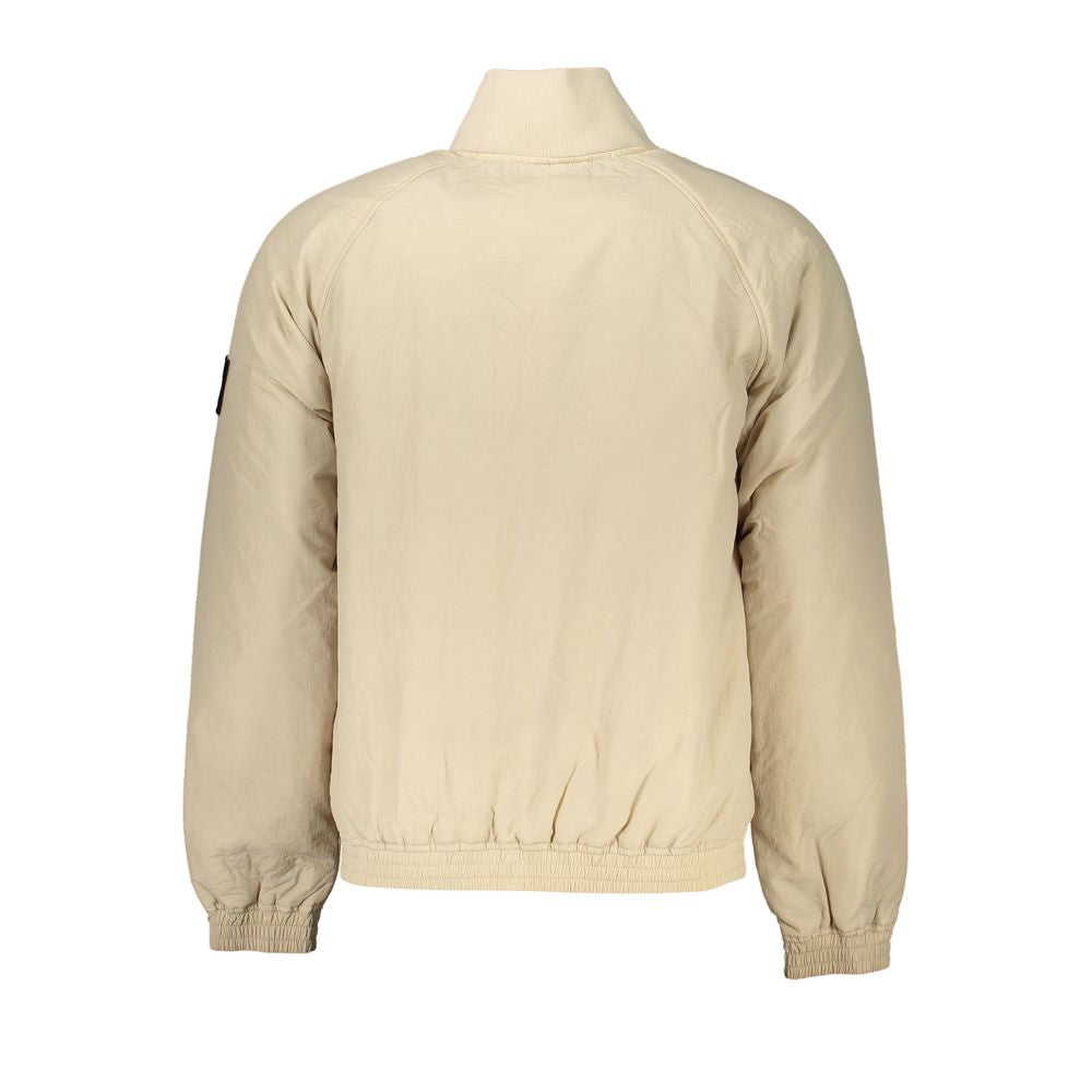 Beige Polyamide Men Jacket - ventzia