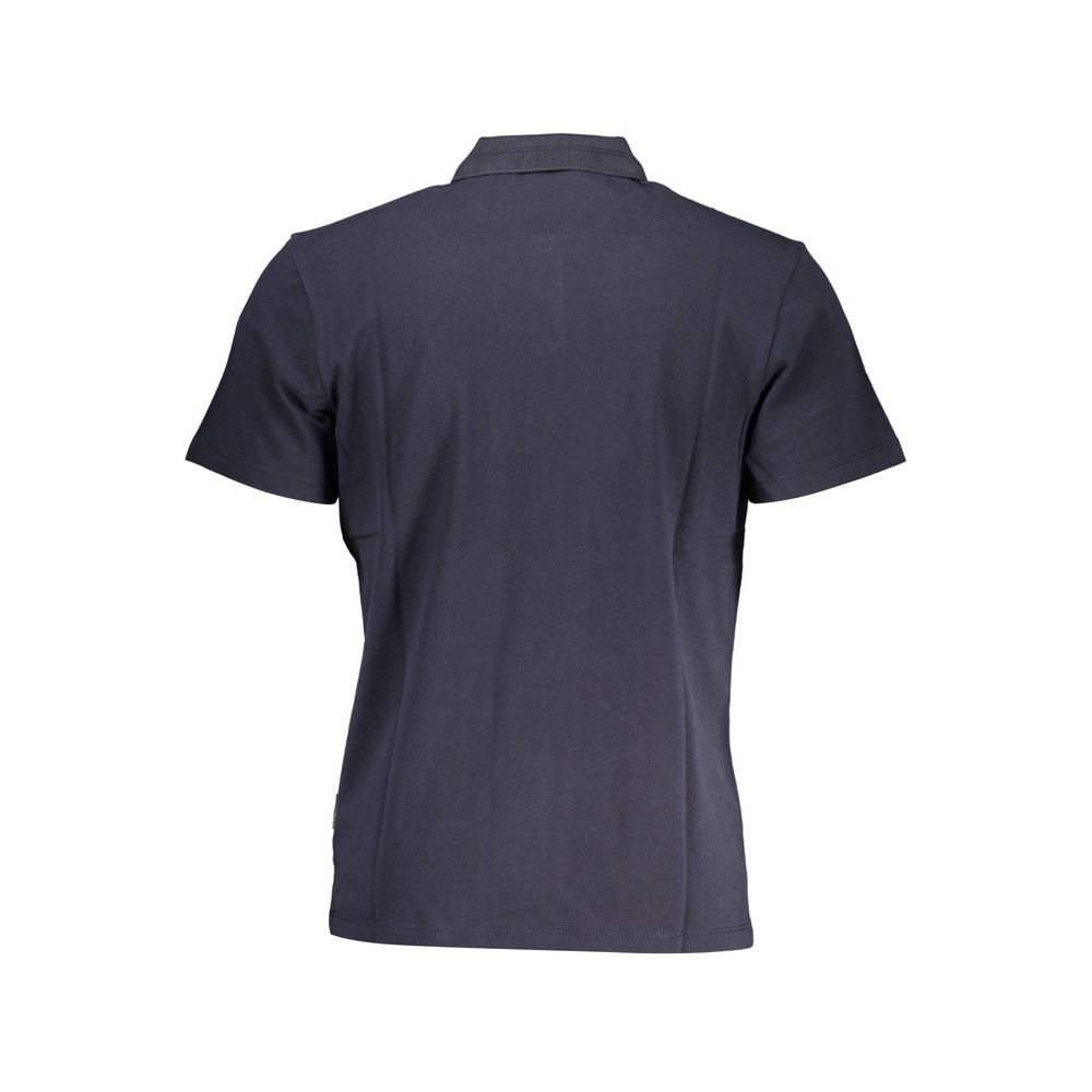 Blue Cotton Men's Polo-Shirt - ventzia