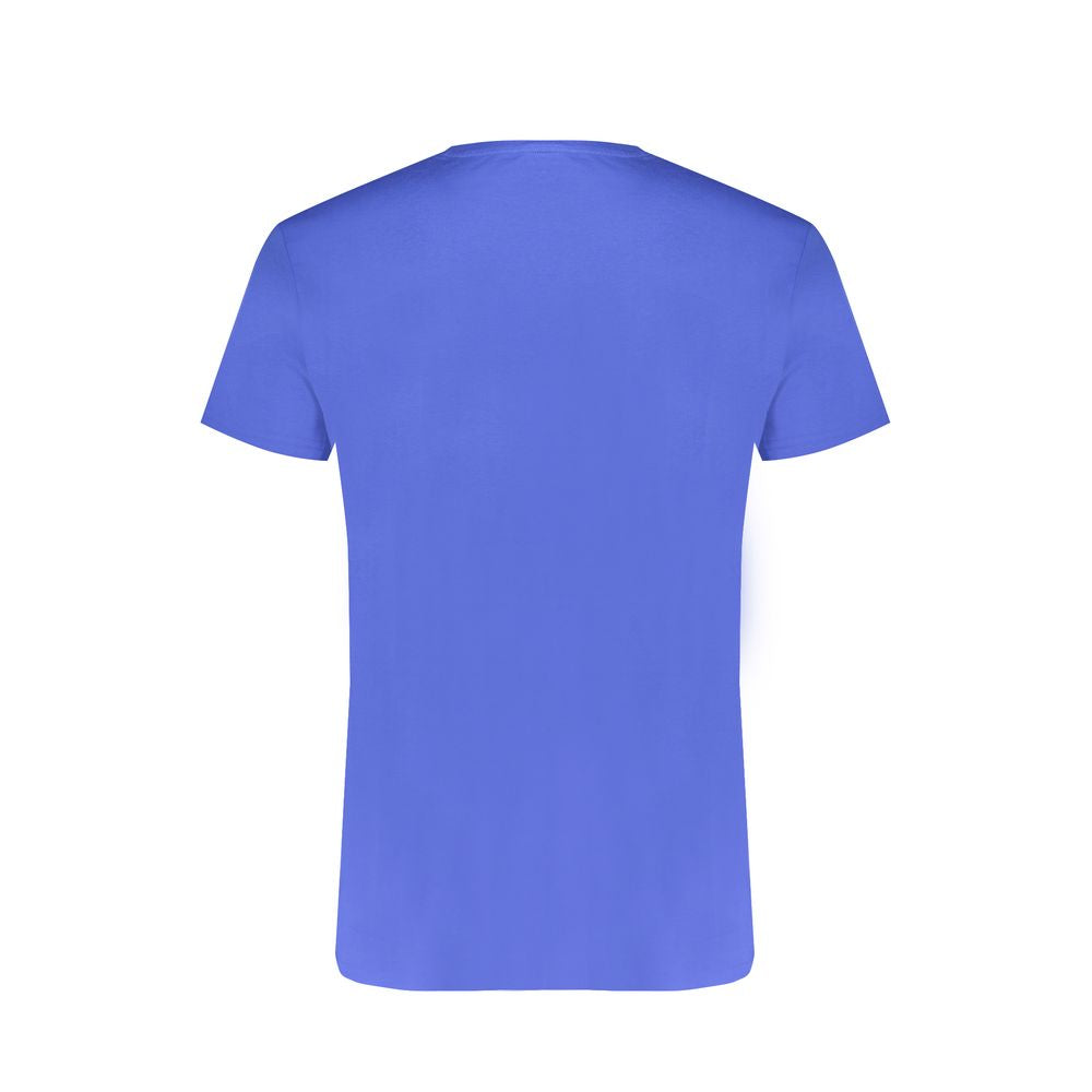 Blue Cotton Men T-Shirt - ventzia