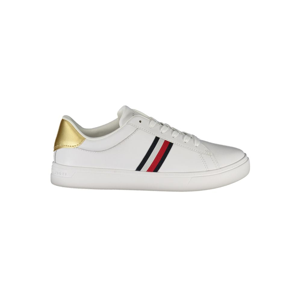 Bianco Polyurethane Women Sneaker - ventzia