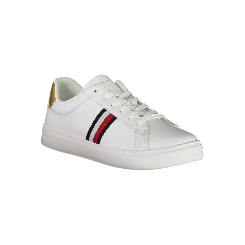 Bianco Polyurethane Women Sneaker - ventzia